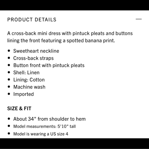 FARM RIO super cute linen/cotton lined dress; XS, wooden buttons, cross straps - Picture 14 of 15